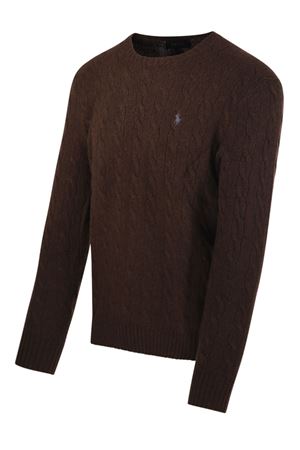 Brown wool and cashmere sweater RALPH LAUREN | 710876762029BROWN
